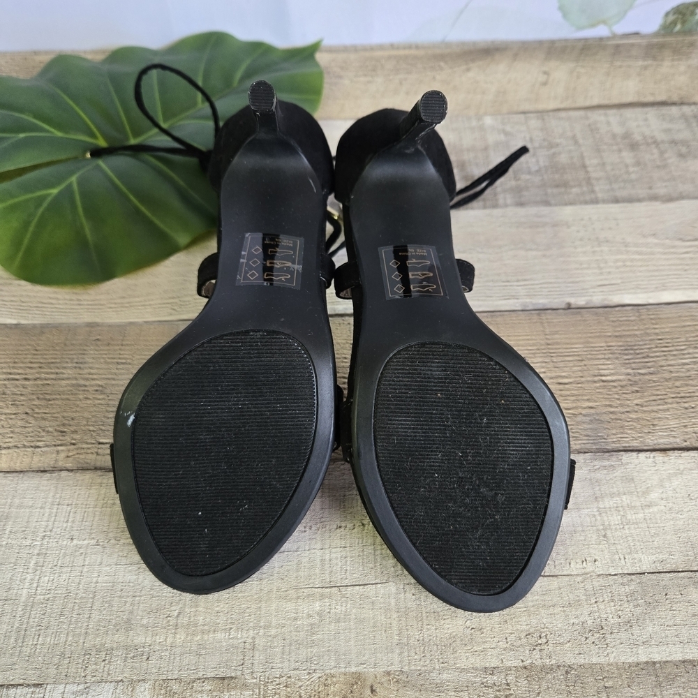 LULUS | Elegant Strappy Heels in Black sz 6.5 - Picture 5 of 8